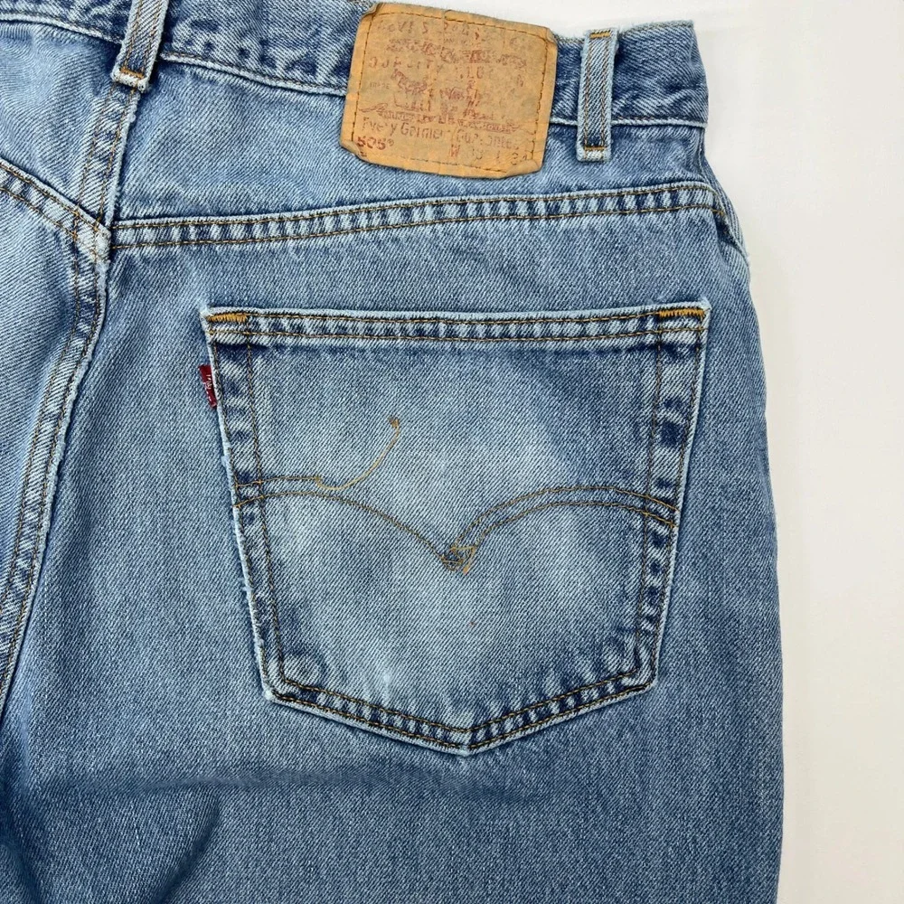 Levis 505 Regular Fit Jeans Mens 38x34 Blue Straight Leg Denim Vintage 90s Y2K‎